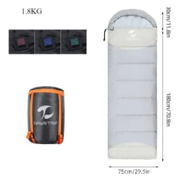 Heated Down Cotton Sleeping Bags USB Power Supply Backpacking Lightweight Waterproof Gear Equipment for Outdoor Travel Hiking