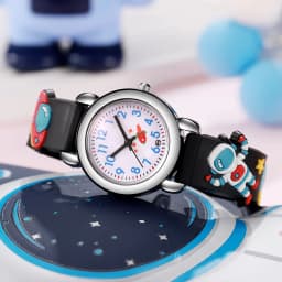 1/2pcs Cartoon 3D Kids Watches Astronaut Pattern Quartz Wristwatch Sports Electronic Watch for Boys Girls Gift Student Gifts