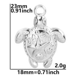 6Pcs/Lot Stainless Steel Round Vortex Sea Conch Shell Charms Spiral Swirl Pendant подвески For Jewelry Findings Accessories