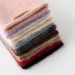 High-Quality Pure Cashmere Five-Finger Gloves Solid Color Long Warm Gloves For Men/Women Winter Outdoor Knitted Mittens Unisex
