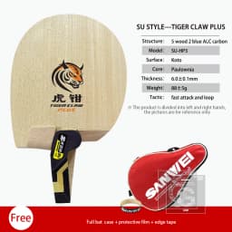 Original SANWEI Table Tennis Blade Su Style Tiger Claw Plus Series Penhold Racket Ping Pong Blade Professional Ping Pong Paddles