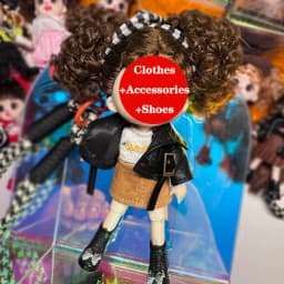 ob11 clothes obitsu 11 clothing Doll Mini Cute Dress Suit Set BJD Clothes for 1/12 Dolls Kids Handmade DIY Gift Toy Accessories