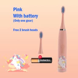 Children's Electric Toothbrush Cartoon Kids With Replacement Head Ultrasonic IPX7 Waterproof Rechargeable Sonic Toothbrush