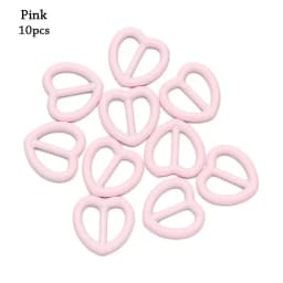 10Pcs 5mm Mini Ultra-small Heart Shape Belt Buckle Doll Bags Buckles DIY Dolls Metal Buckles Doll Shoes Clothes Accessories