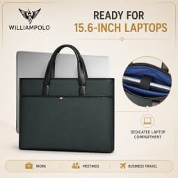 Men's Business Briefcase Wear-Resistant Laptop Notebook Computer Bag Document Handbag for Office Commuting Travel