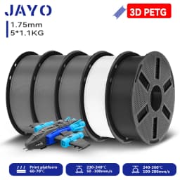 JAYO 3D PETG/ High Speed Matte PETG / PLA Classic Printer Filament 1.75mm 3D Printer Filament 5.5KG Neatly Wound PETG for 3D