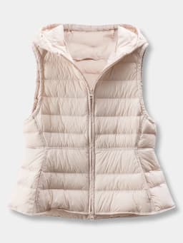 Light and Warm Without Burden, Cabinet Loose 90 Duck Down Hooded Down Vest Women F097 abrigo mujer