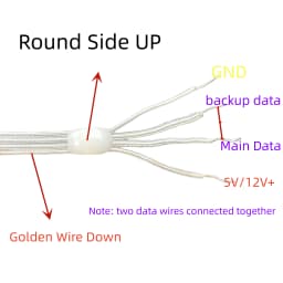 DC5V 12V WS2815/WS2818 Pebble Seed LED Pixel String Light RGB Addressable IP67 Clear Wire 5cm/10cm Pitch 50ct/100ct/200ct Long