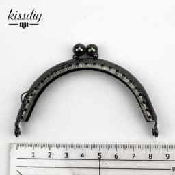 10 pcs 8.5CM Double Bead Metal Frame Coin Purse Kiss Clasp For Wallet Handle Clutch DIY Bag accessory 5 colors