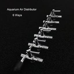 1 2 3 4 5 Way Aquarium Air Splitter Valve Fish Tank Air Pump Flow Splitter Distributor Pump Valve Tap Lever Control Switch Valve