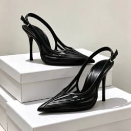 Mesh Designer Pointed Toe Slingback Sandals Women Summer 2026 Party Dress Mules Shoes Adjustable Buckle Sexy Pumps Women Heels