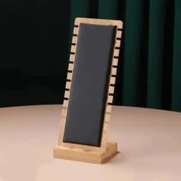 1PC, Bamboo Vertical Jewelry Necklace Display Stand, Suitable for Jewelry Display Sales and Family Necklace Display.