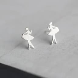 Silver Plated Creative Ear Hole Earrings for Women Prevent Korean Style Stud Earrings Allergy Earrings Fine Jewelry Accessories