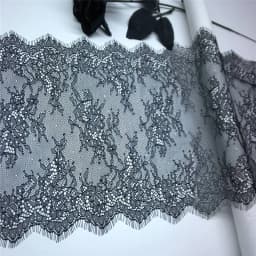 (3m/Lot) Eyelash Lace For Needlework 22.5cm IDY Lace Trim Chantilly Sewing Fabric Lace For Sewing Clothes