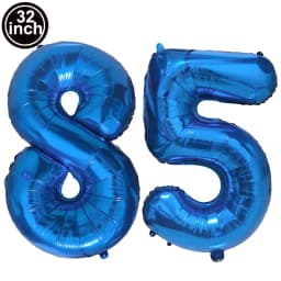 Blue Large Numbers Balloon 32 Inch 0 1 2 3 4 5 6 7 8 9 Birthday Digit Bachelorette Balloons Figure Golob Party Ballon Decoration
