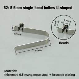 10Pc Snap Locking Kayak Paddle Spring Clip Tent Pole Single Button Awning Rowing 5-5.5mm