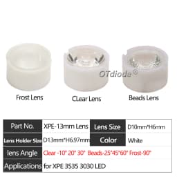 5-100pcs 3030 XPE 3535 led Lens 13mm 10 20 45 60 90 Degree Holder For 1W 3W 5W 3030 3535 XPG2 Emitter Plano Reflector Collimator