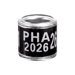 PHA 2026/2027 Pigeon Foot Ring ID 8mm With Numbers Aluminum Plastic Racing Pigeon Outdoor Training Marking Ring 60 Pcs