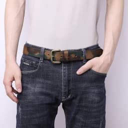 2026 Men High Quality Camouflage Pure Cowhide Belt Genuine Leather Strap Male Luxury Pin Buckle Vintage Jeans Belts for Women
