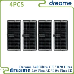 Dreame L40 Ultra AE / L40 Ultra CE / L10s Ultra CE / D20 Ultra Parts, Main Brush, Edge Brush, Cloth, Dust Bag, Filter Screen