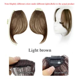 Seamless Natural Invisible Bangs Wig Traceless Bangs 100% Human Hair Female Figure-eight Bangs on Both Sides Wig Patch
