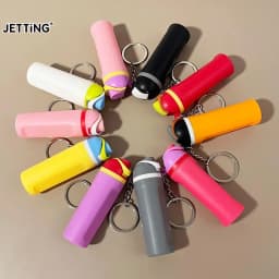 1 Pcs Fashionable Mini Water Bottle Style Keychain Can Hold Small Ornaments Lipstick Etc A Perfect Gift For Travel Daily Wear