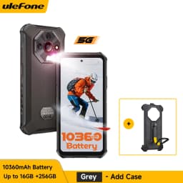 Ulefone Armor X16 Pro 10360mAh Glare Flashlight 5G Rugged Phone Smartphone Android 15 Up to 16GB+256GB 64MP Main Cam 6.56" 120Hz