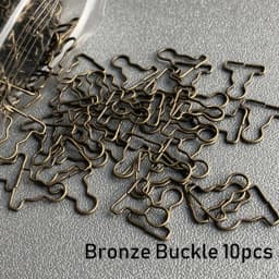 10Pcs/10Sets Mini Doll Belt Buttons Gourd Style Dolls Buckles Metal Buckle Mini Ultra-small Buckle Trousers Bags Accessories