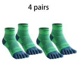 COOLMAX Five-Finger Socks High Performance Cushion Toe Socks Wicking Moisture Breathable Quick Dry Running Sport Socks