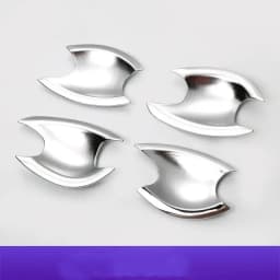 Funduoo Glossy Black Chrome Car Door Handle Cover Trim Stickers for Hyundai i30 2012 2013 2014 2015 2016 Styling Accessories