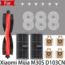 For Xiaomi Mijia M30S D103CN Self Cleaning Vacuum CleanAccessories Main Side Brush lip Hepa Filter Mop Cloth Dust Bag Parts