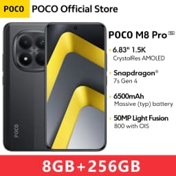 New POCO M8 Pro 5G Smartphone Global Version Snapdragon 7s Gen 4 NFC 6.83" 1.5K 120Hz display 6500mAh 100W Charging