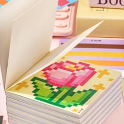 2Style 24pcs/bag Pixel Story Bead Scenery Sticker Book Handbook Material Stickers DIY Photo Frame Scrapbook Notebook Cup Laptop