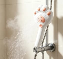 Cute Cat Paw High Pressure Filter Shower Head 3-Mode Adjustable Spray Rain Water Saving Faucet Showerheads for Bathroom Accessor