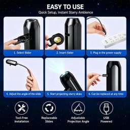 Planet Moon Projector Light Romantic USB LED Night Light Bedroom Atmosphere Projection Decorative Lamps for Ceiling Window Wall