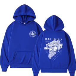 Til Valhalla American Beard Warrior Tactical Skeleton Graphic Hoodie Men Women Fashion Oversized Sweatshirt Male Casual Hoodies