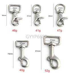 100% Stainless Steel Customize Your Design Snap Hook Bags Buckle For Handbag Clothing Sports Backpack Shoes Waterproof Swimsuit