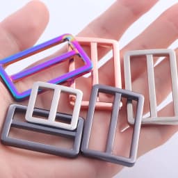5pcs Metal Slider Tri Glide Adjust Belt Buckle for Purse Strap Webbing Shoes Clothes Leather Part Accessories