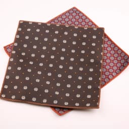 Trendy Striped Floral Brown Pocket Square British Men Formal Handkerchief Suit Shirt Accessories Groom Wedding Party Chest Hanky