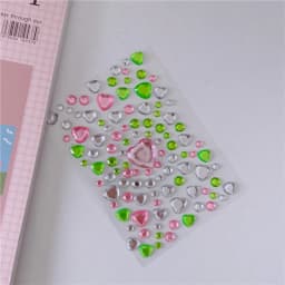 3D Gem Stickers Shiny Diamond Sticker Acrylic Crystal Sticker DIY Three-dimensional Decoration Rhinestone for Kids Girls
