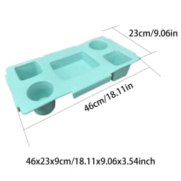EVA Bag Top Storage Tray Outdoor Camping Cup Organizer Holder Rack Travel Phone Storage Lid Waterproof Beach Soft Cover Divider