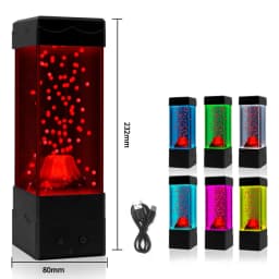 LED Lava Volcano Light Home Decoration Night Light Creative Children's Toys Desktop Decoration Lamp Boys AndGirls DIY Gift