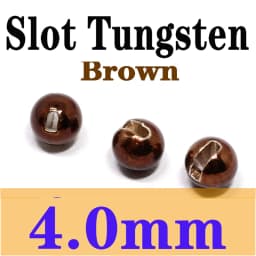 Jujufly 10pcs Big Size Slotted Fly Tying Tungsten Beads for 4#6#8#10# Jig Hook Weighting 4mm/4.8mm/5.5mm Tungsten Fly Head Beads
