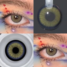 VISUASHOW Neala Myopia Colored Contact Lenses 2pcs Small Pupil Natural Brown Contact Lens 1-Year Use Color Contacts For Eyes