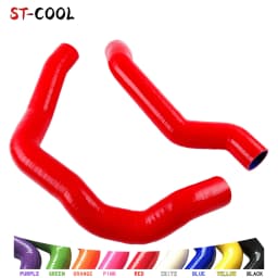For Alfa Romeo 147 156 GT 1.9 JTD Turbo Upper & Lower To Intercooler Hard Silicone Hose 4Ply Red/Black/Blue/Green 1Pc Or 2Pcs