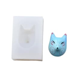 Eye Catching Foxes Mask Accessories Making Silicone Mold DIY Clay Resin Moulds R3MC