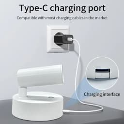 Rechargeable LED Wall Lamp Touch Control 360 Rotatable Dimmable Wireless Magnetic Night Light Bedside Sconce Bedroom Reading