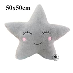 Shy Sky Plush Throw Pillow Stuffed Cloud Moon Star Water Drop Soft Cushion Pink White Grey Colorful Back Support Plushie Decor
