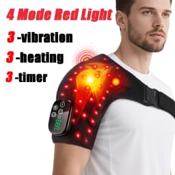 Electric Heating Shoulder Massage Heated Back Shoulder Brace Adjustable Heating Shoulder Massage Belt For Arm Muscle Relaxation