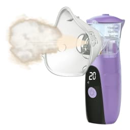High-Efficiency Portable Mesh Nebulizer - Silent Autoclean Inhaler with LED Display for Adults Kids